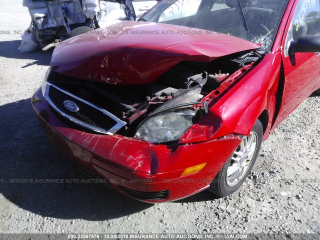 1FAFP34NX7W311154 - 2007 FORD FOCUS ZX4/S/SE/SES 红色 照片 6