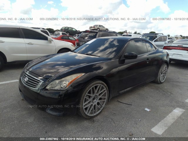 JNKCV66EX9M723072 - 2009 INFINITI G37 SPORT BLACK photo 2