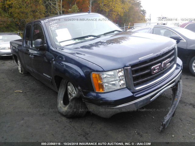 1GTEK290X9Z256797 - 2009 GMC SIERRA K1500 SLE BLUE photo 1