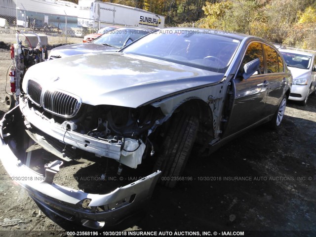 WBAHN83577DT66161 - 2007 BMW 750 GRAY photo 2