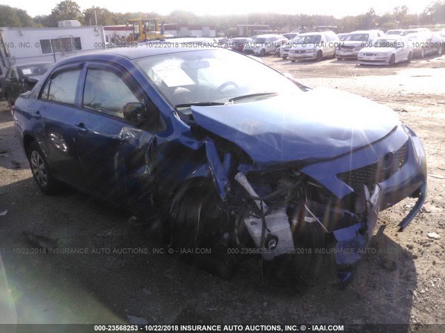 JTDBL40E299093857 - 2009 TOYOTA COROLLA LE/XLE BLUE photo 1