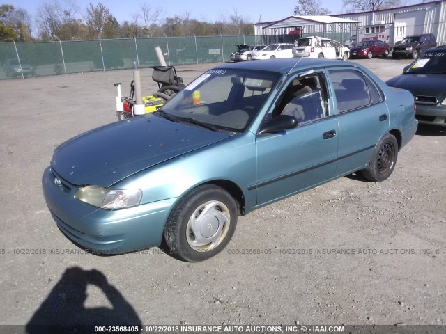 1NXBR12EXXZ185721 - 1999 TOYOTA COROLLA VE/CE/LE 青绿色 照片 2