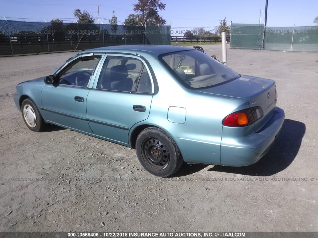 1NXBR12EXXZ185721 - 1999 TOYOTA COROLLA VE/CE/LE TURQUOISE photo 3