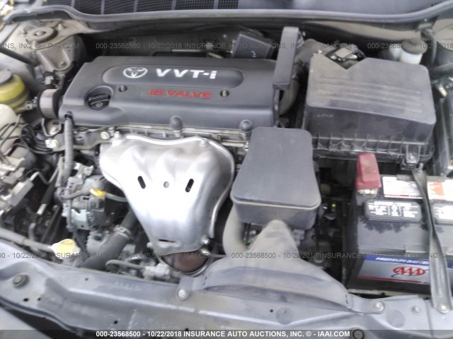 4T1BE46K09U877020 - 2009 TOYOTA CAMRY SE/LE/XLE GRAY photo 10