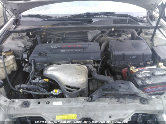 4T1BE32K64U305183 - 2004 TOYOTA CAMRY LE/XLE/SE SILVER photo 10