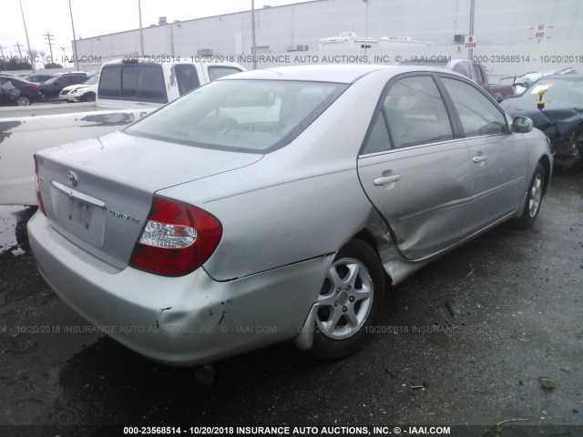 4T1BE32K64U305183 - 2004 TOYOTA CAMRY LE/XLE/SE SILVER photo 4
