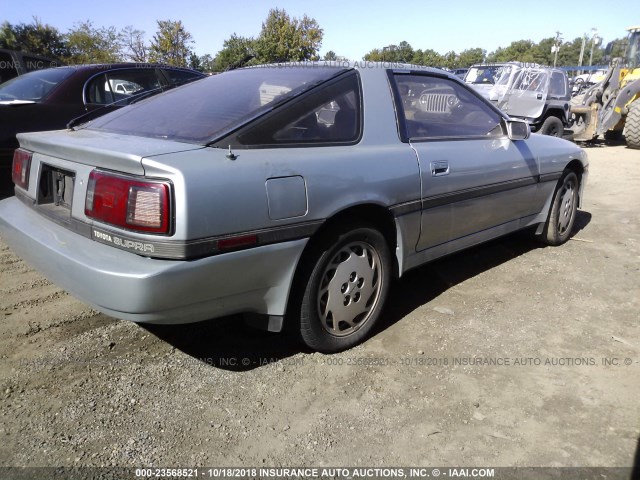 JT2MA70L1J0091999 - 1988 TOYOTA SUPRA GRAY photo 4