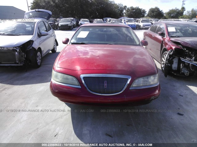 1LNLM91V8VY659111 - 1997 LINCOLN MARK VIII RED photo 6