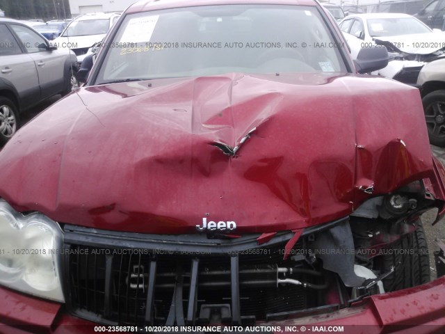 1J4GS48K26C266420 - 2006 JEEP GRAND CHEROKEE LAREDO/COLUMBIA/FREEDOM 红色 照片 10
