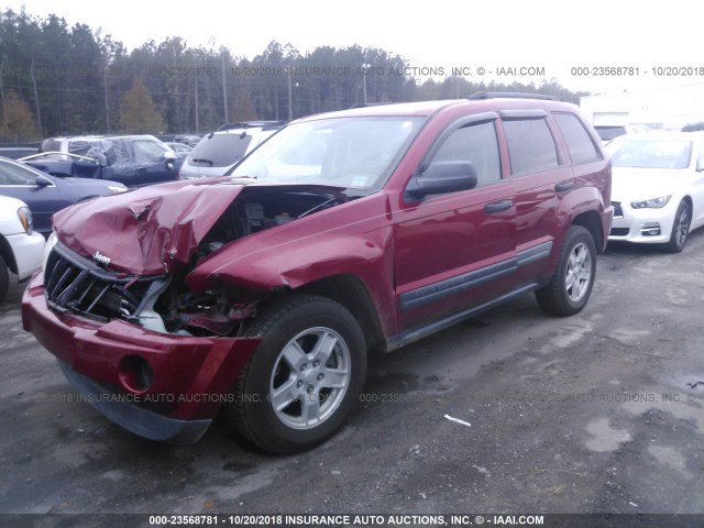 1J4GS48K26C266420 - 2006 JEEP GRAND CHEROKEE LAREDO/COLUMBIA/FREEDOM 红色 照片 2