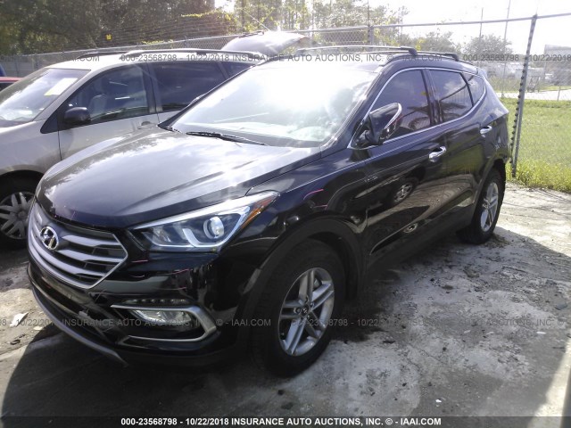 5NMZU3LB5JH055474 - 2018 HYUNDAI SANTA FE SPORT  BLACK photo 2