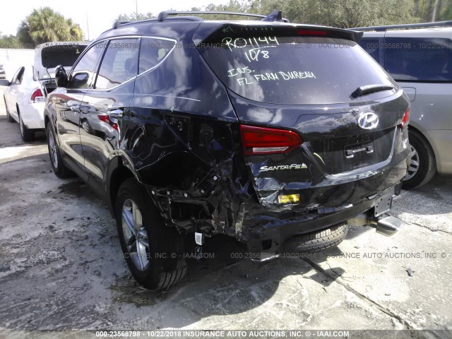 5NMZU3LB5JH055474 - 2018 HYUNDAI SANTA FE SPORT  BLACK photo 6