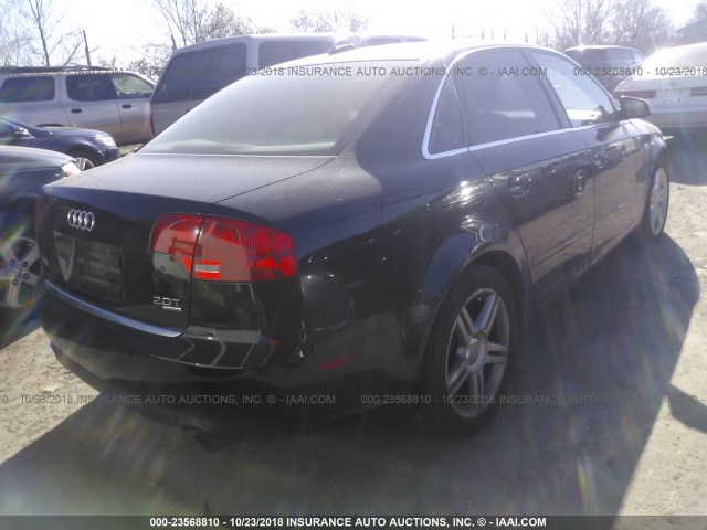 WAUDF78E86A018870 - 2006 AUDI A4 2.0T QUATTRO BLACK photo 4