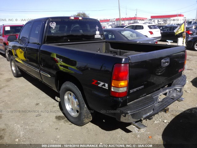 2GTEK19T011362810 - 2001 GMC NEW SIERRA K1500 BLACK photo 3