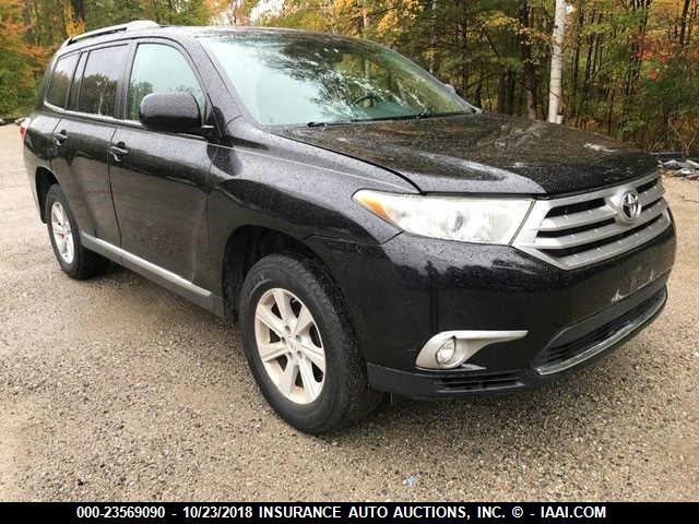 5TDBK3EHXCS144756 - 2012 TOYOTA HIGHLANDER SE BLACK photo 6