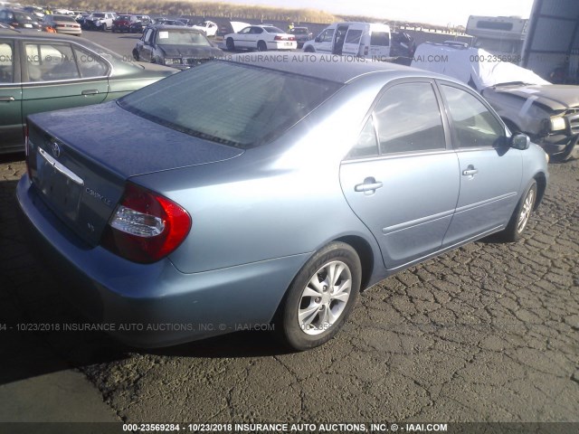 4T1BF30K14U588995 - 2004 TOYOTA CAMRY LE/XLE/SE 蓝色 照片 4