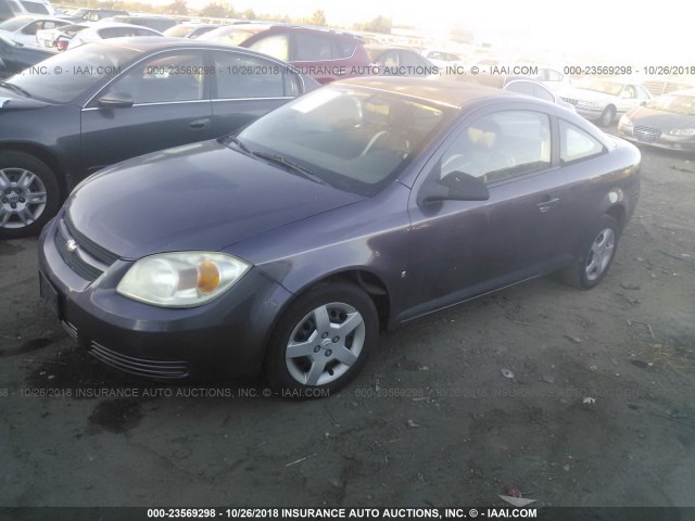 1G1AK15FX67824436 - 2006 CHEVROLET COBALT LS PURPLE photo 2