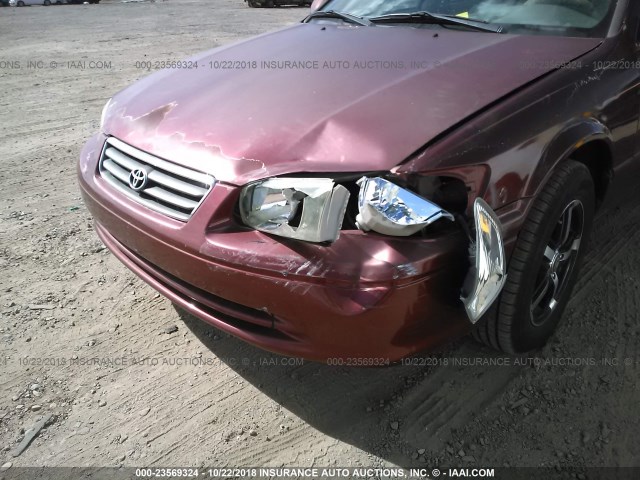 4T1BG22K11U849039 - 2001 TOYOTA CAMRY CE/LE/XLE 红色 照片 6