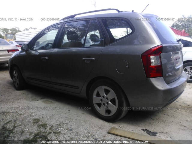 KNAFG528997221328 - 2009 KIA RONDO LX/EX GRAY photo 3