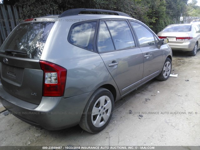 KNAFG528997221328 - 2009 KIA RONDO LX/EX GRAY photo 6