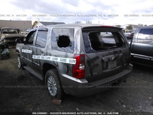 1GNFK13508R277781 - 2008 CHEVROLET TAHOE K1500 HYBRID GRAY photo 3