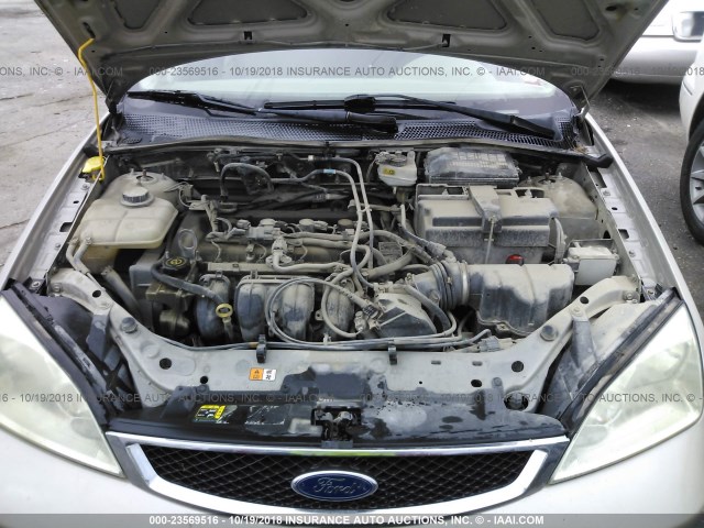 1FAFP34N37W183131 - 2007 FORD FOCUS ZX4/S/SE/SES GOLD photo 10