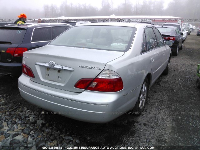 4T1BF28B23U335911 - 2003 TOYOTA AVALON XL/XLS SILVER photo 4