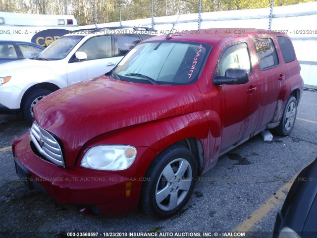 3GNCA13B19S573094 - 2009 CHEVROLET HHR LS Rojo foto 2