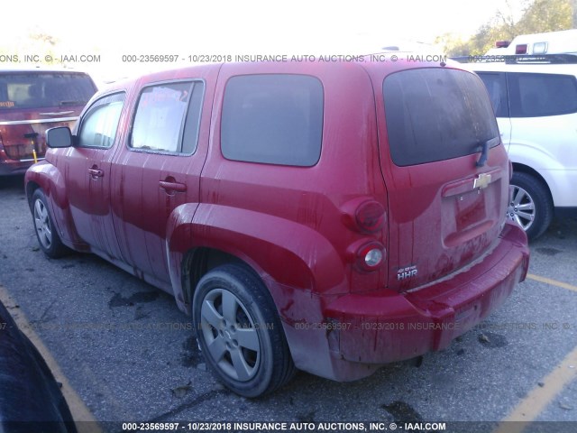 3GNCA13B19S573094 - 2009 CHEVROLET HHR LS Rojo foto 3