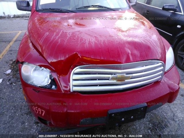 3GNCA13B19S573094 - 2009 CHEVROLET HHR LS Rojo foto 6