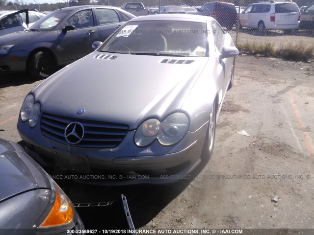 WDBSK75F53F062230 - 2003 MERCEDES-BENZ SL 500R SILVER photo 6