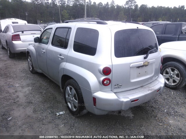 3GNCA13B49S537612 - 2009 CHEVROLET HHR LS Plata foto 3