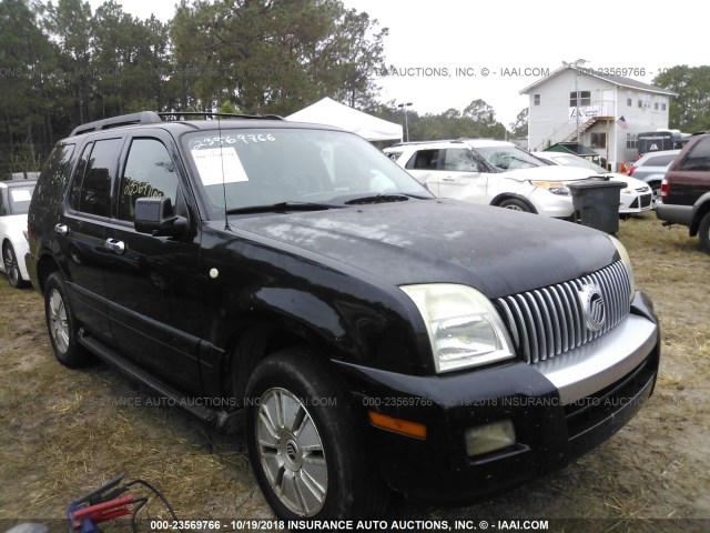 4M2EU47E66UJ07181 - 2006 MERCURY MOUNTAINEER LUXURY BLACK photo 1