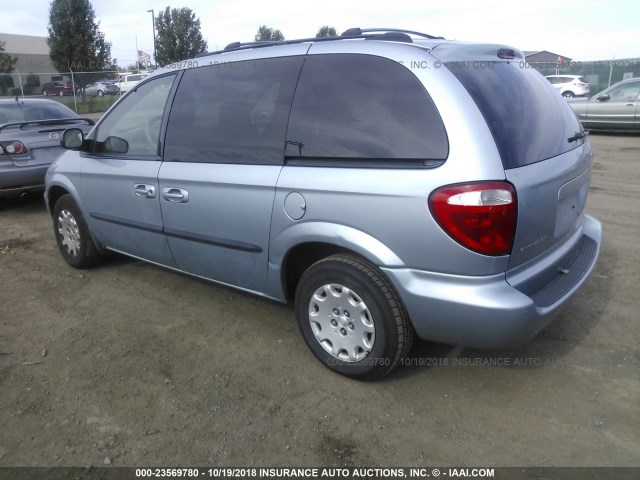 1C4GJ45383B114813 - 2003 CHRYSLER VOYAGER LX BLUE photo 3