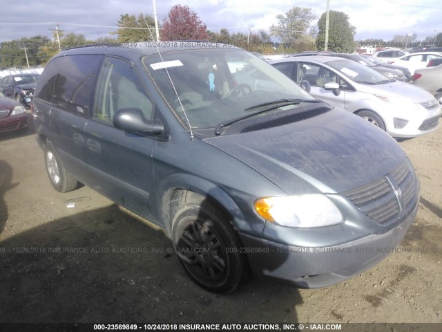 1D4GP25R25B186815 - 2005 DODGE CARAVAN SE BLUE photo 1