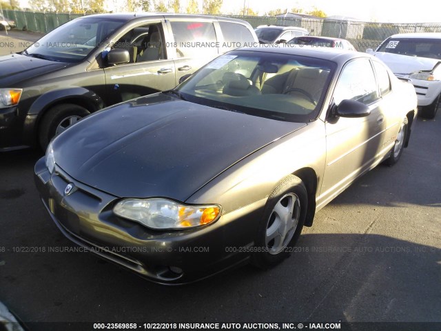 2G1WX12K739155478 - 2003 CHEVROLET MONTE CARLO SS ყავისფერი ფოტო 2