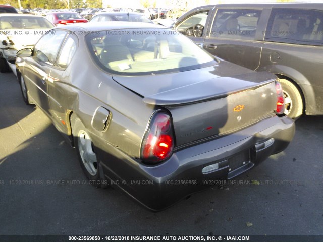 2G1WX12K739155478 - 2003 CHEVROLET MONTE CARLO SS ყავისფერი ფოტო 3
