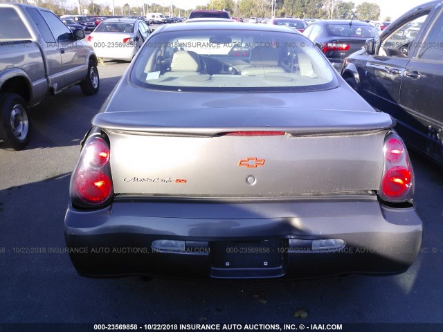 2G1WX12K739155478 - 2003 CHEVROLET MONTE CARLO SS ყავისფერი ფოტო 6