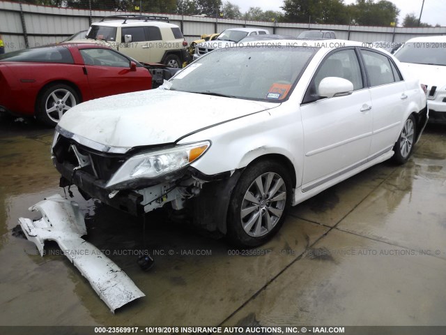 4T1BK3DB5BU383117 - 2011 TOYOTA AVALON LIMITED WHITE photo 2