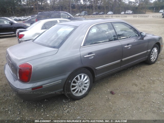 KMHFU45E84A362521 - 2004 HYUNDAI XG 350 GRAY photo 4