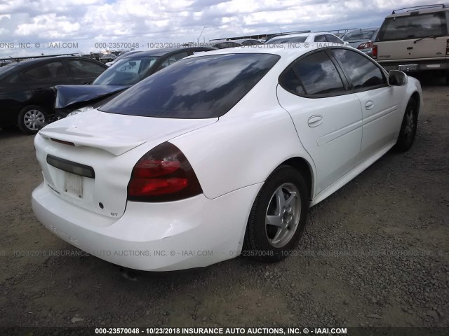 2G2WS522941262596 - 2004 PONTIAC GRAND PRIX GT2 თეთრი ფოტო 4