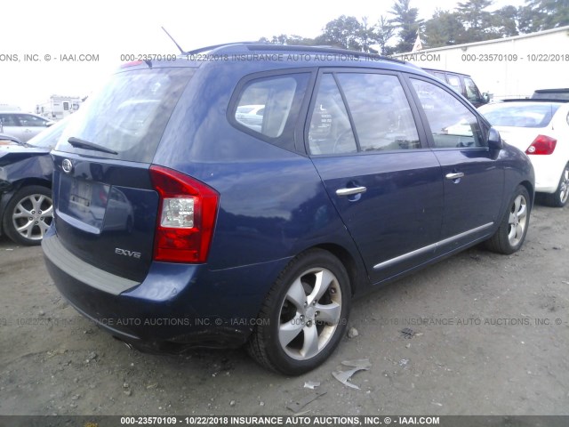 KNAFG526077086252 - 2007 KIA RONDO LX/EX BLUE photo 4