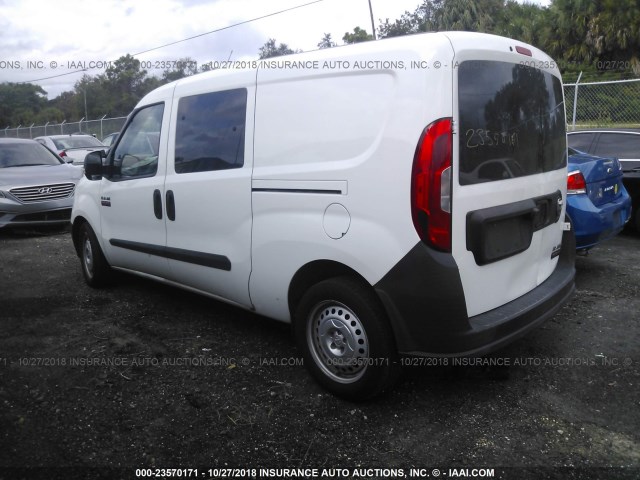 ZFBERFAT7F6967267 - 2015 RAM PROMASTER CITY  WHITE photo 3