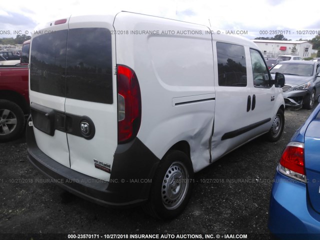 ZFBERFAT7F6967267 - 2015 RAM PROMASTER CITY  WHITE photo 4