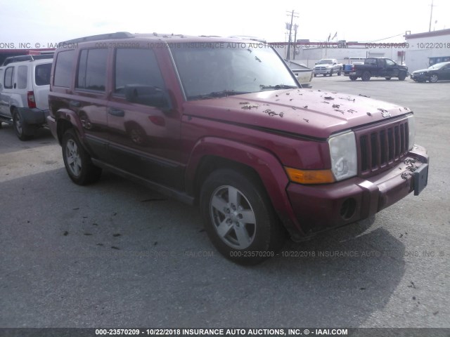 1J8HH48N16C355035 - 2006 JEEP COMMANDER RED photo 1