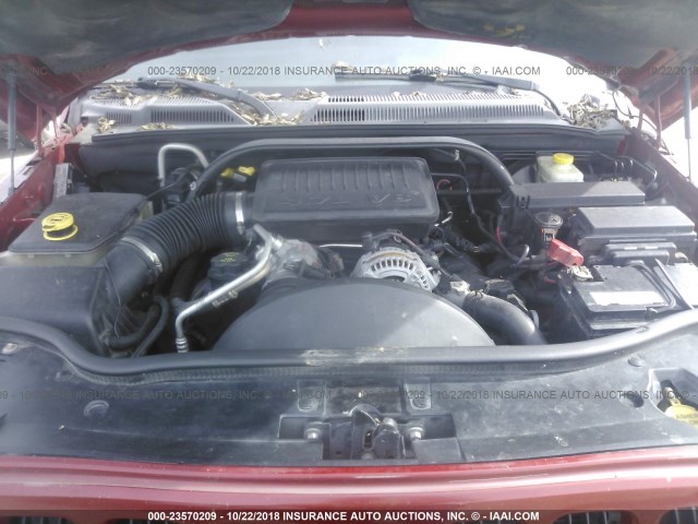 1J8HH48N16C355035 - 2006 JEEP COMMANDER RED photo 10