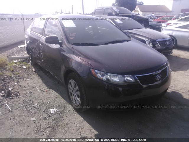 KNAFU4A29B5461013 - 2011 KIA FORTE EX BURGUNDY photo 1