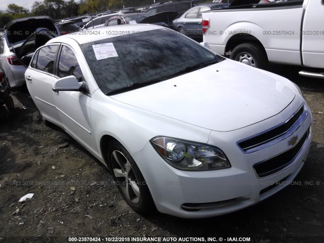 1G1ZC5E07CF274505 - 2012 CHEVROLET MALIBU 1LT WHITE photo 1