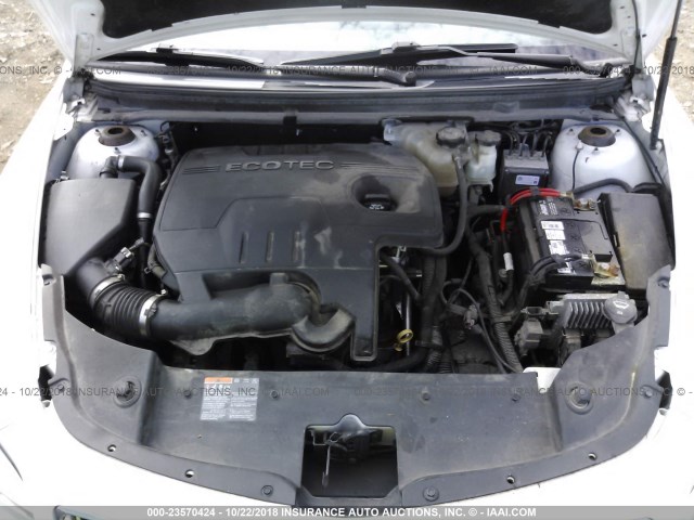 1G1ZC5E07CF274505 - 2012 CHEVROLET MALIBU 1LT WHITE photo 10
