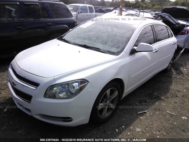 1G1ZC5E07CF274505 - 2012 CHEVROLET MALIBU 1LT WHITE photo 2